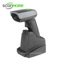 2D symbol cordless handheld scanner wireless imager barcode reader with base